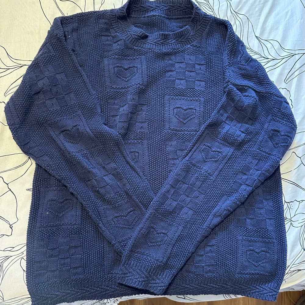 Vintage Navy Blue Sweater